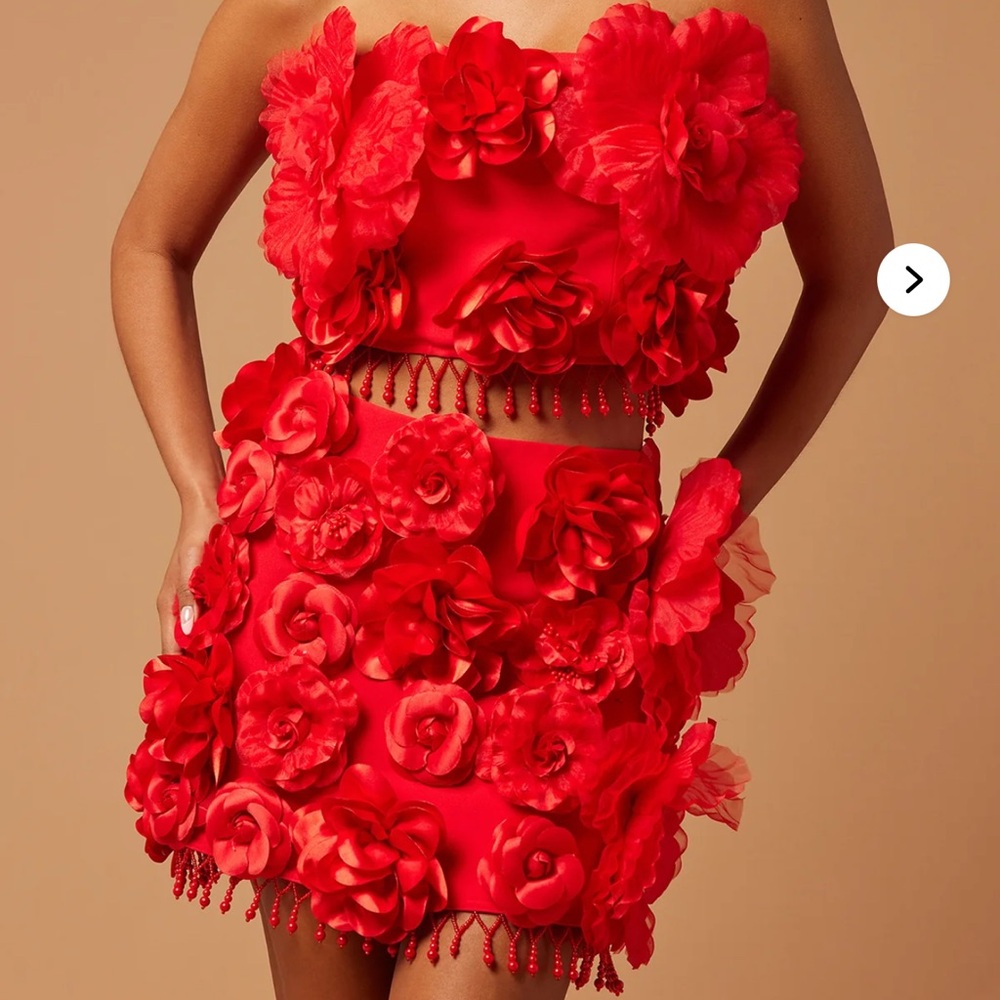 SOLD Rose Red Two piece set